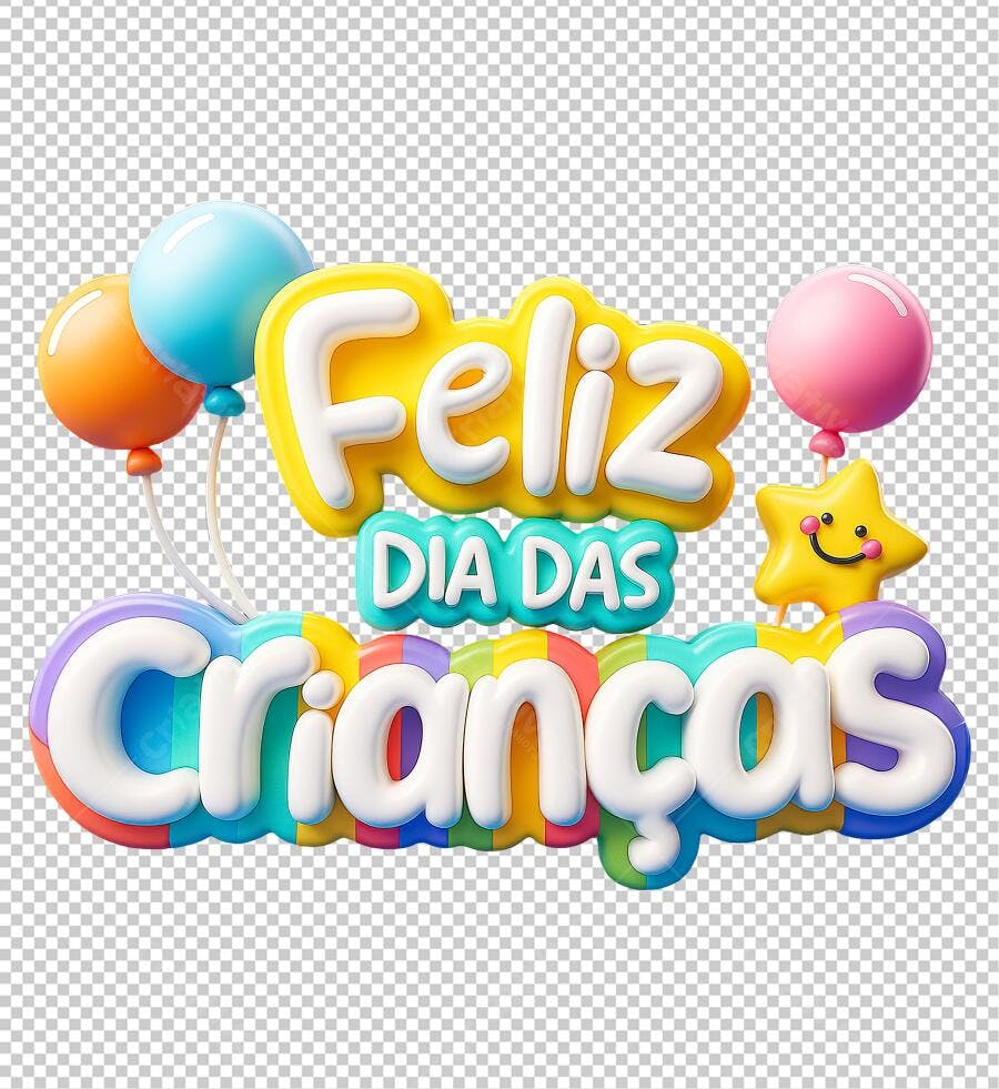 Icone Dia das Crianças PNG com fundo transparente