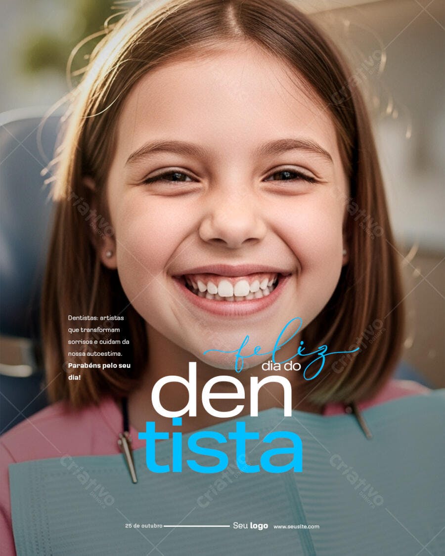 Flyer Dia do Dentista PSD Editável