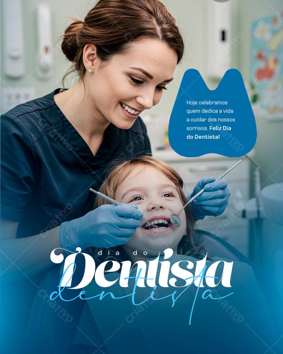 Post para Dia do Dentista PSD Editável