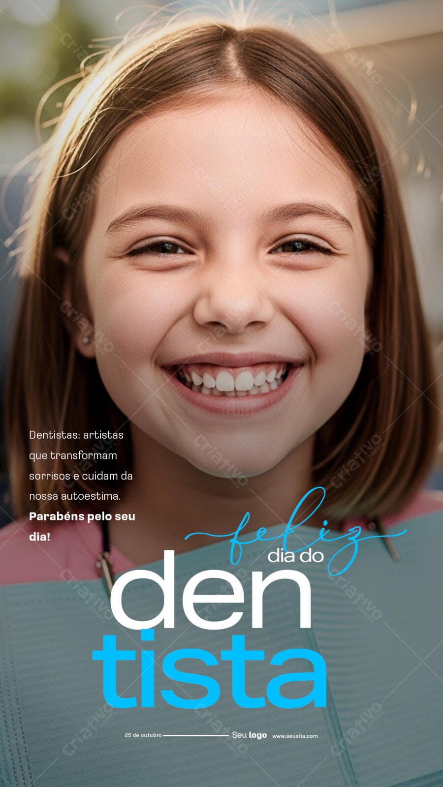Post para o Dia do Dentista PSD Editável
