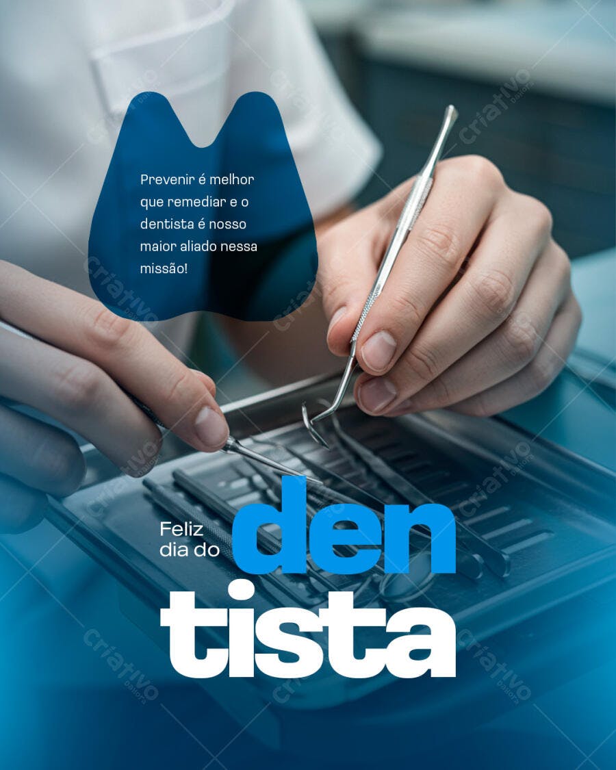 Post para Dia do Dentista PSD Editável