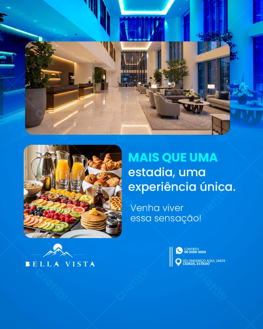 Flyer para Hotel Bella Vista PSD Editável