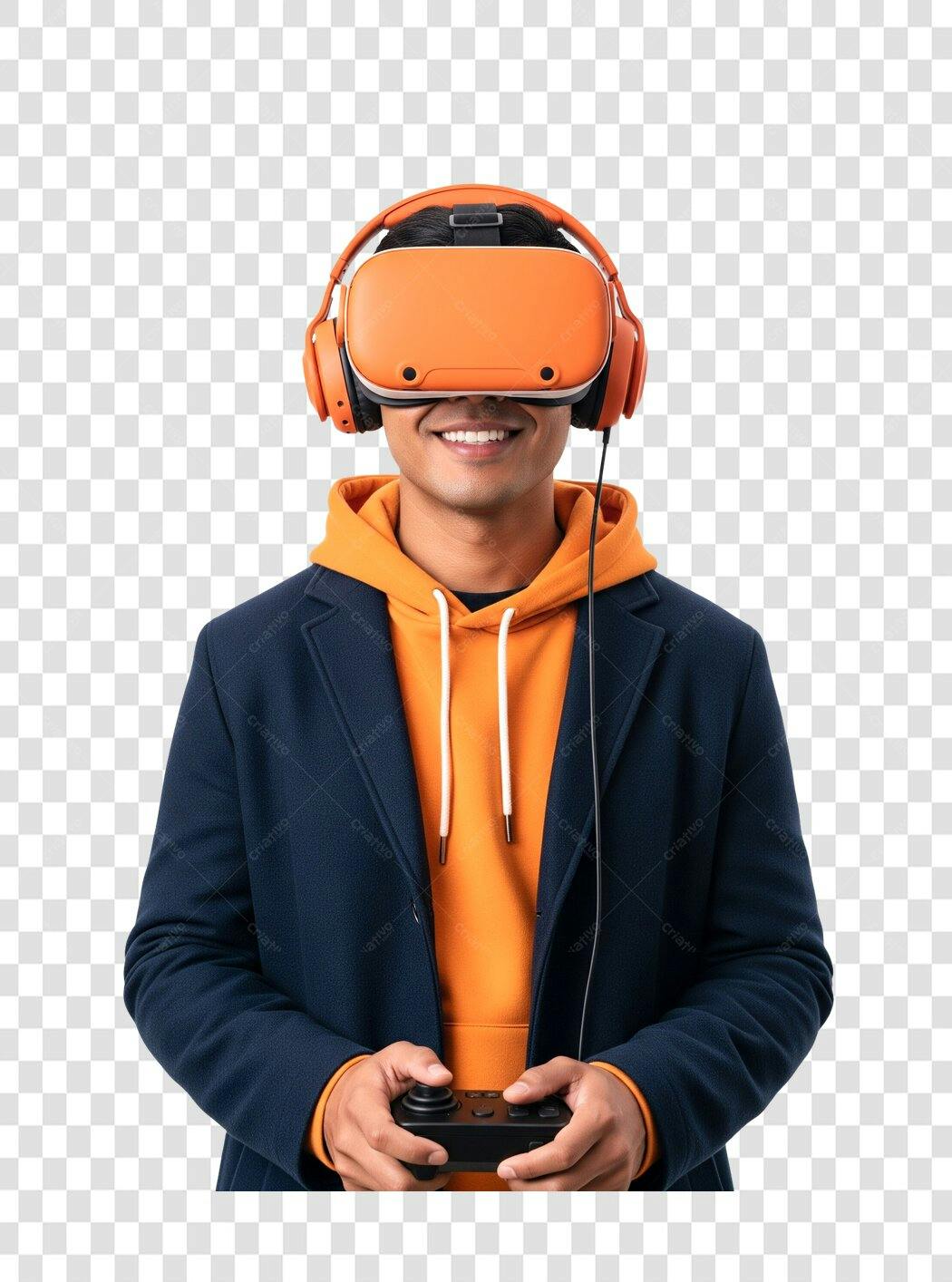 Icone Gamer com óculos VR PNG com fundo transparente