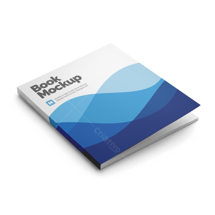 Mockup de Livro: Design Moderno em Azul