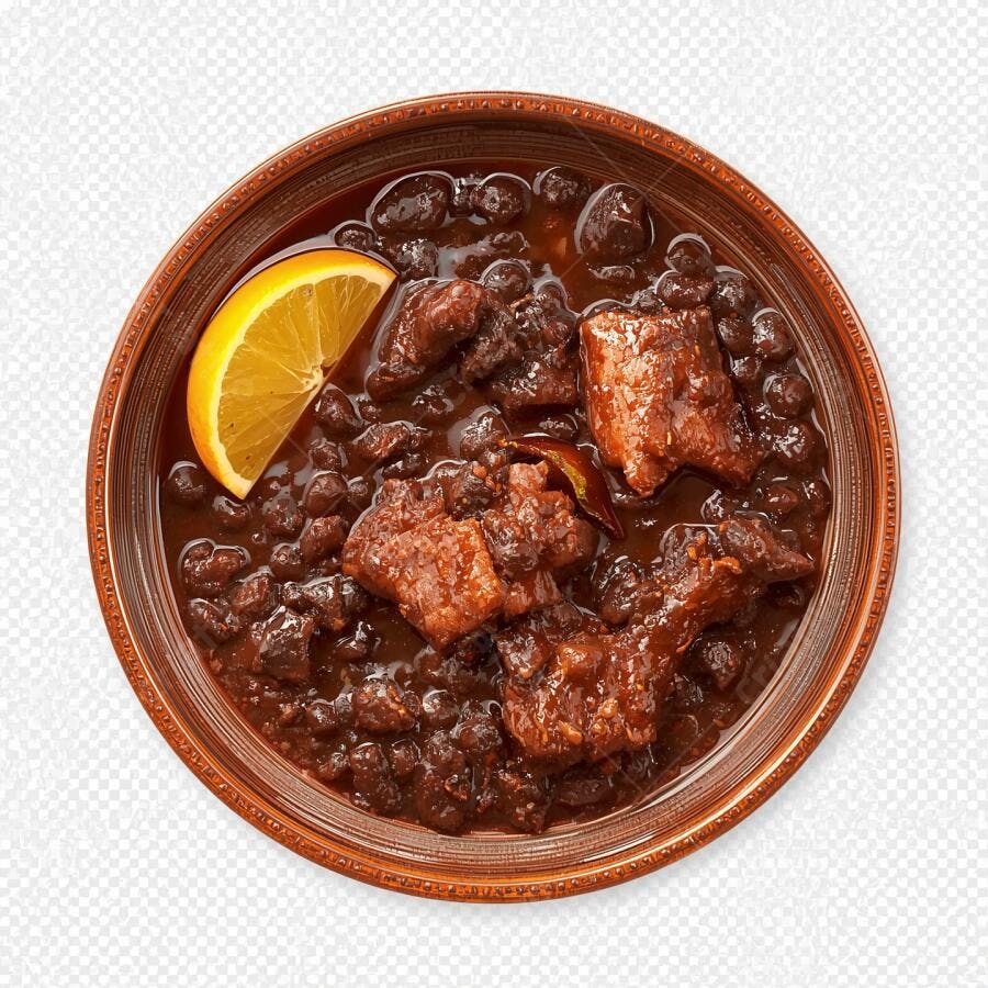 Feijoada em tigela de barro