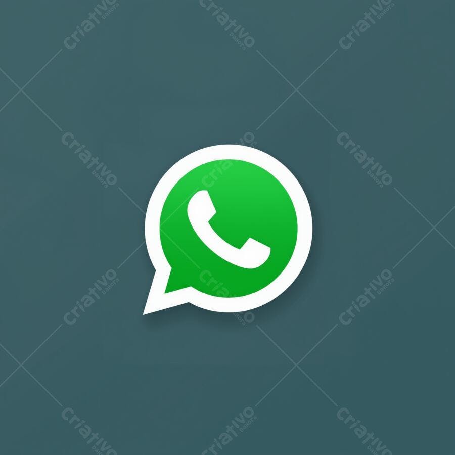 Ícone WhatsApp em fundo escuro