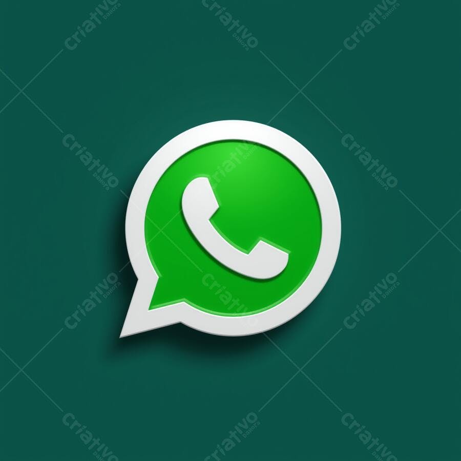 Ícone WhatsApp Verde em Balão