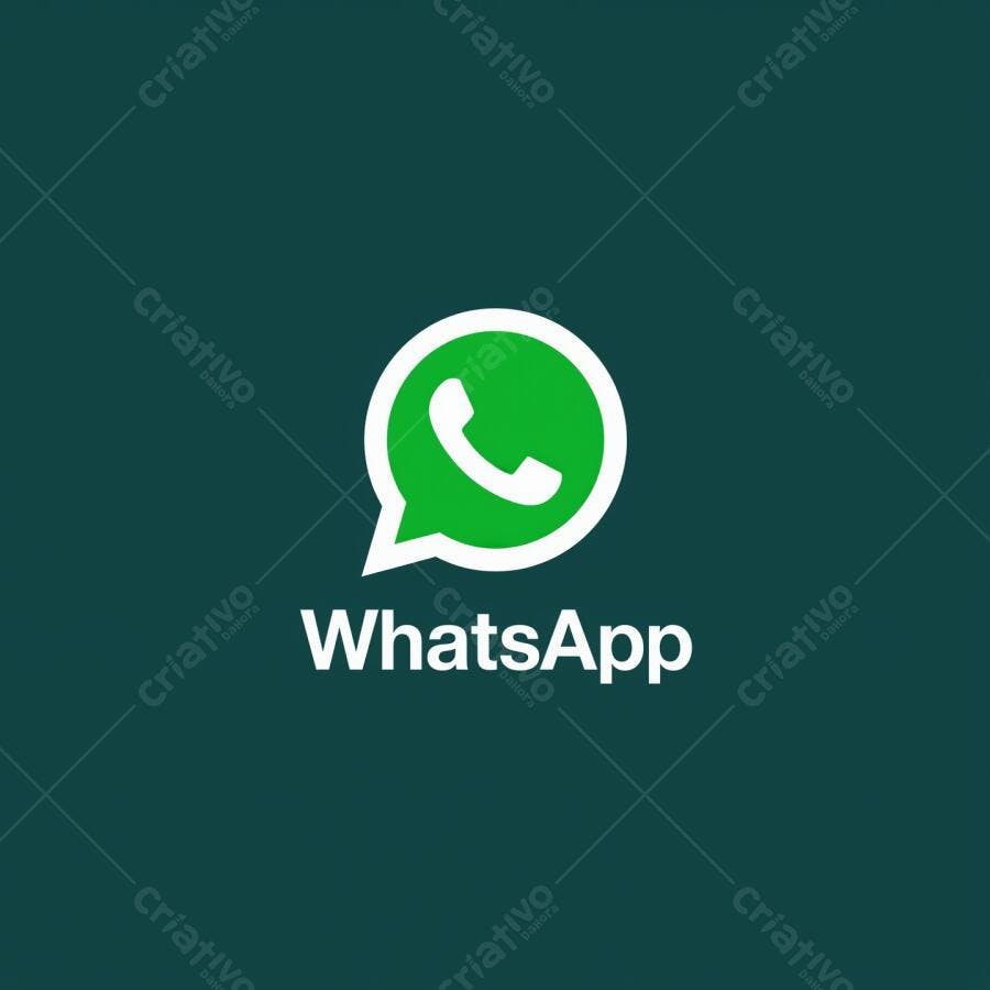 Logo WhatsApp fundo escuro