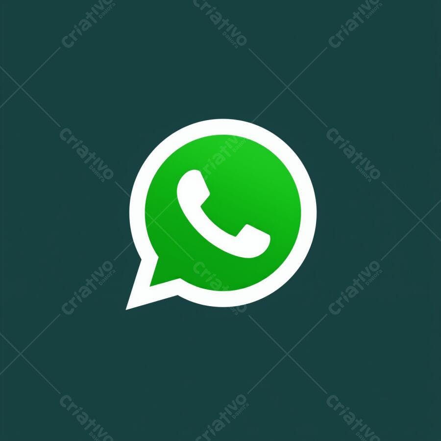 WhatsApp Logo Verde em Balão de Conversa