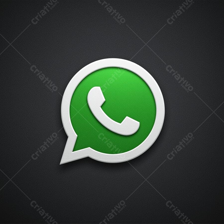 Logo WhatsApp fundo escuro