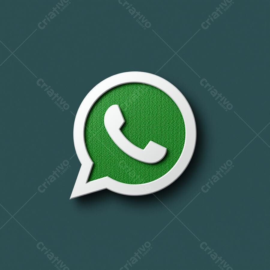 Ícone WhatsApp em Balão Verde