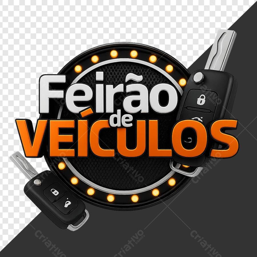 Banner Feirão de Veículos PNG com fundo transparente