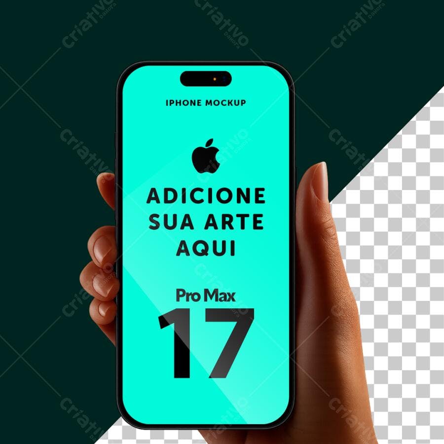 Mockup de iPhone Pro Max: Design Moderno em Mão