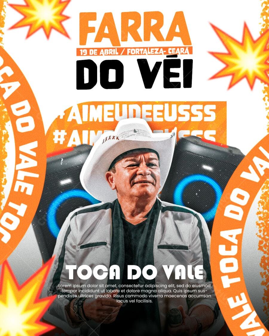 Flyer Farra do Véi PSD Editável