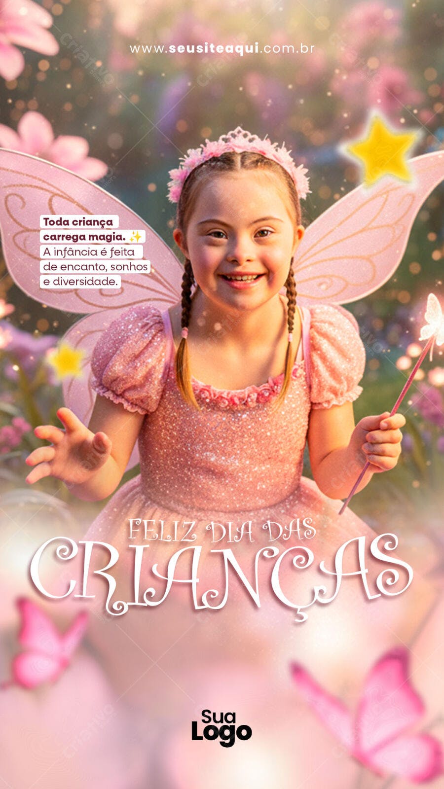 Flyer para Dia das Crianças PSD Editável