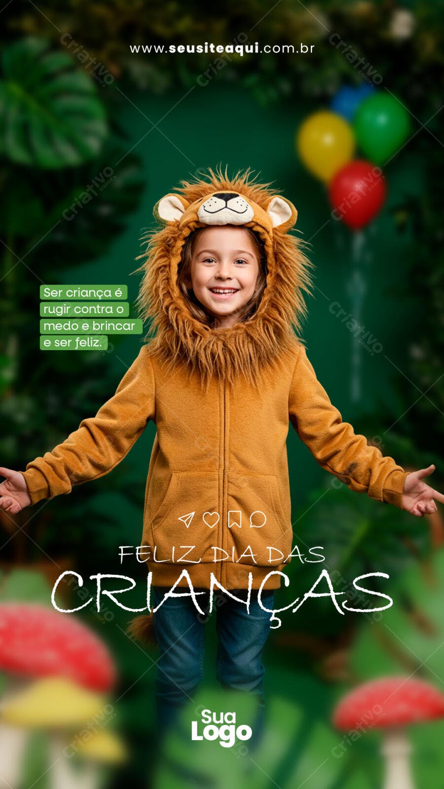 Flyer Dia das Crianças PSD Editável