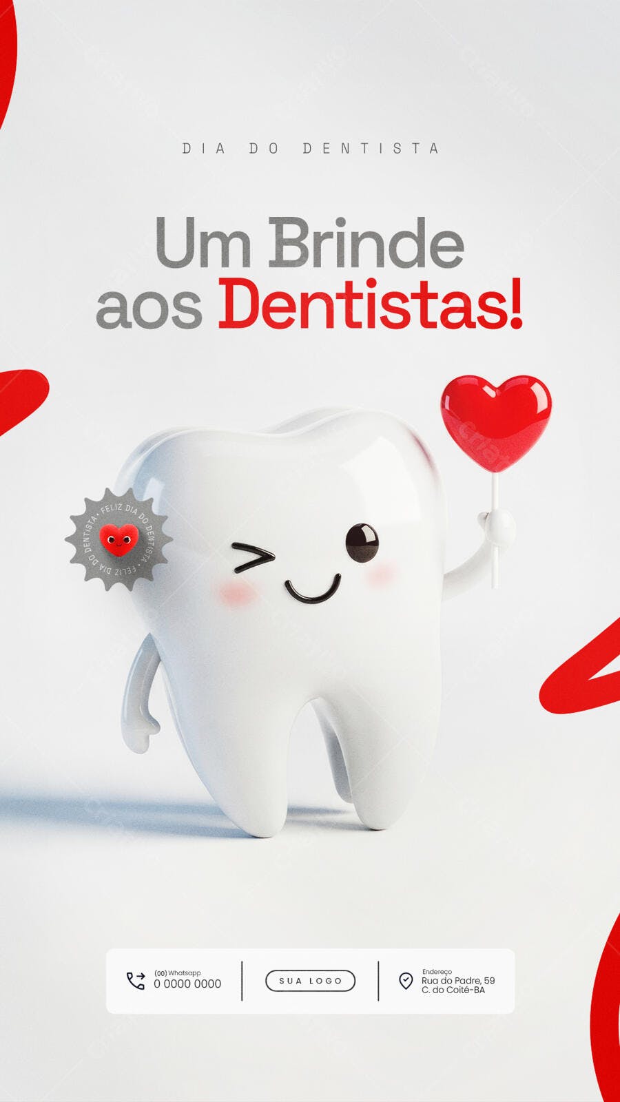 Flyer Dia do Dentista PSD Editável
