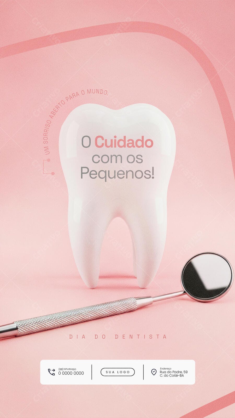 Flyer Dia do Dentista PSD Editável