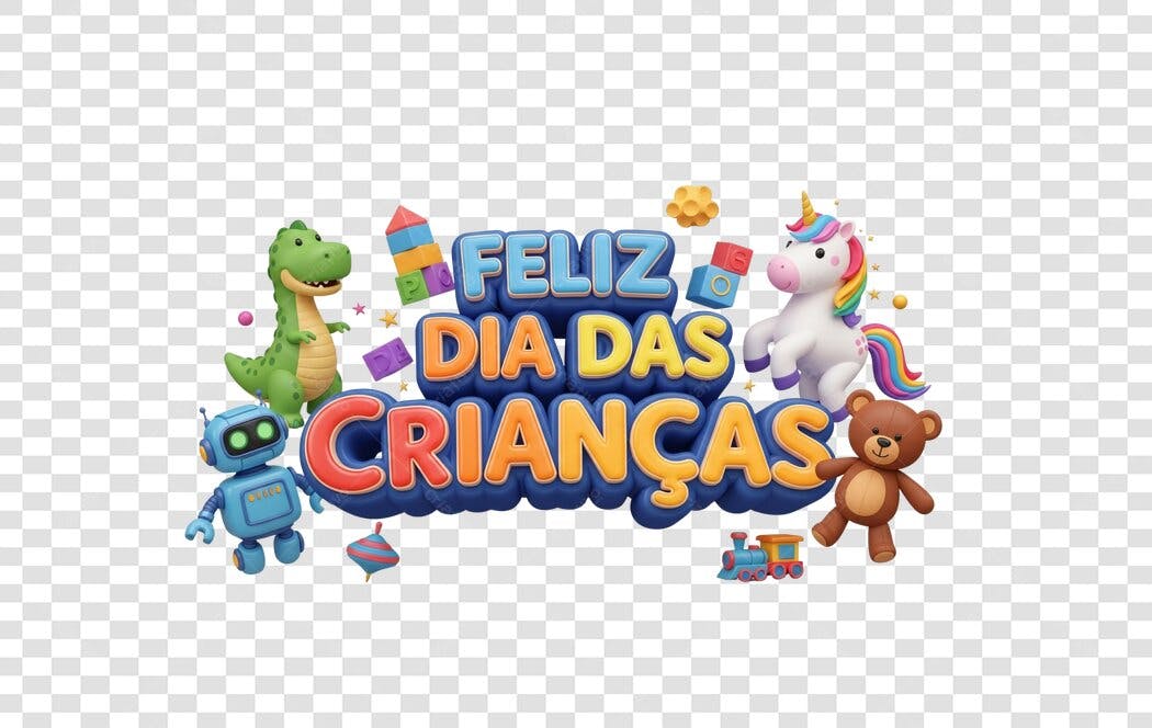 Imagem Dia das Crianças PNG com fundo transparente