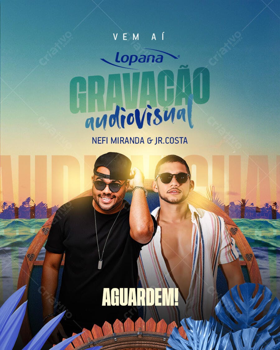Flyer Gravação Audiovisual PSD Editável