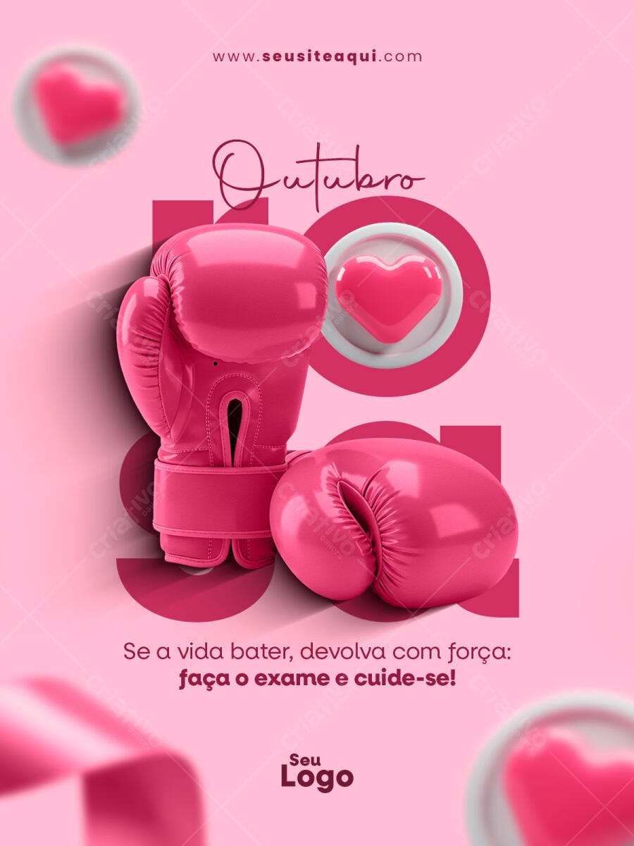 Postagem Outubro Rosa PSD Editável
