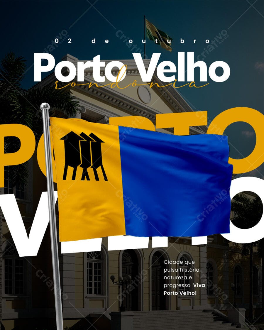 Flyer para Porto Velho PSD Editável