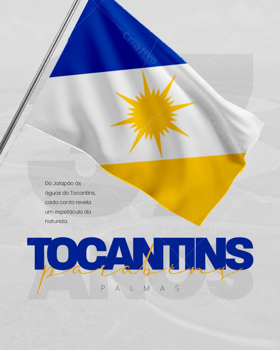Flyer para Palmas Tocantins PSD Editável