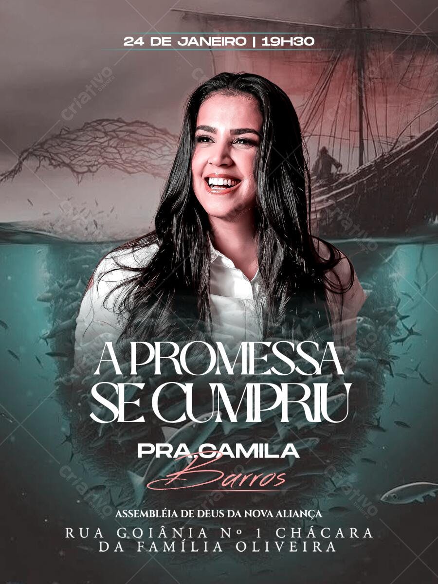 Flyer Evento Gospel PSD Editável