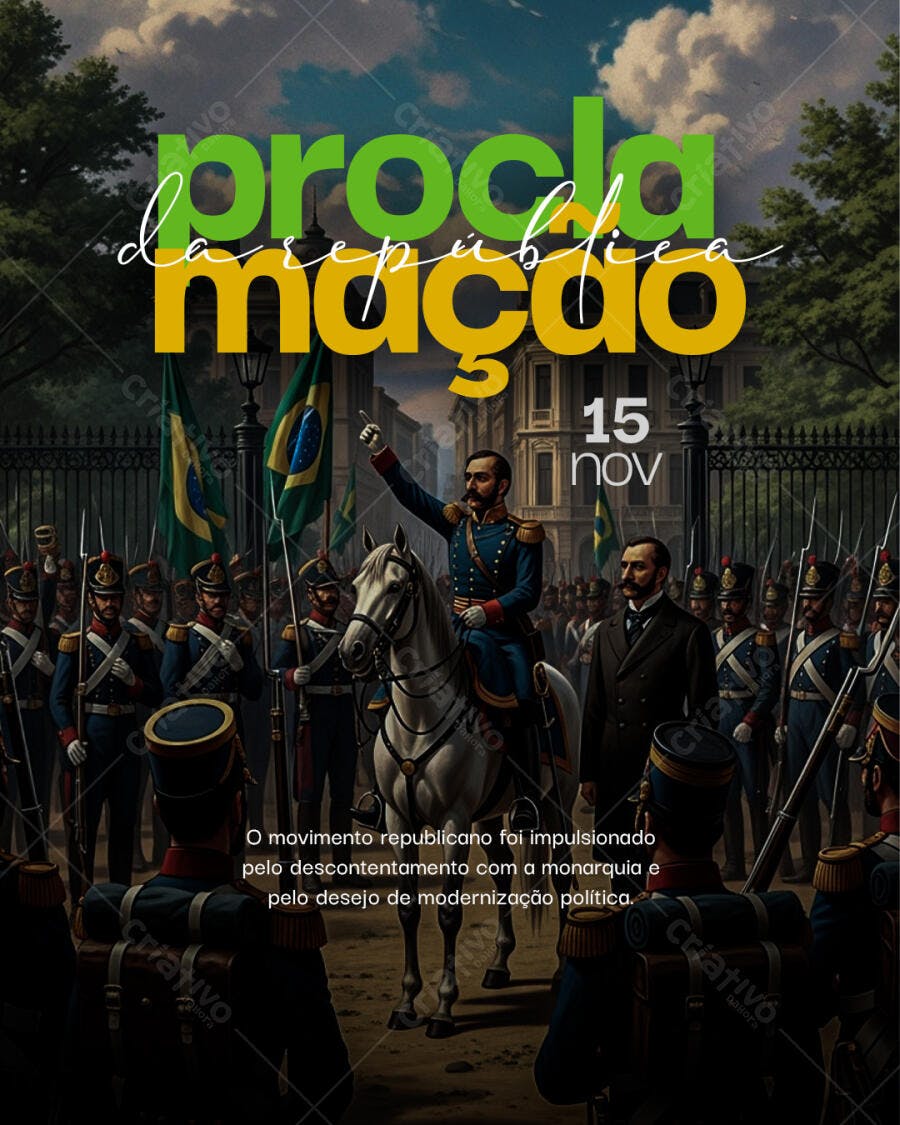 Flyer Proclamação da República PSD Editável