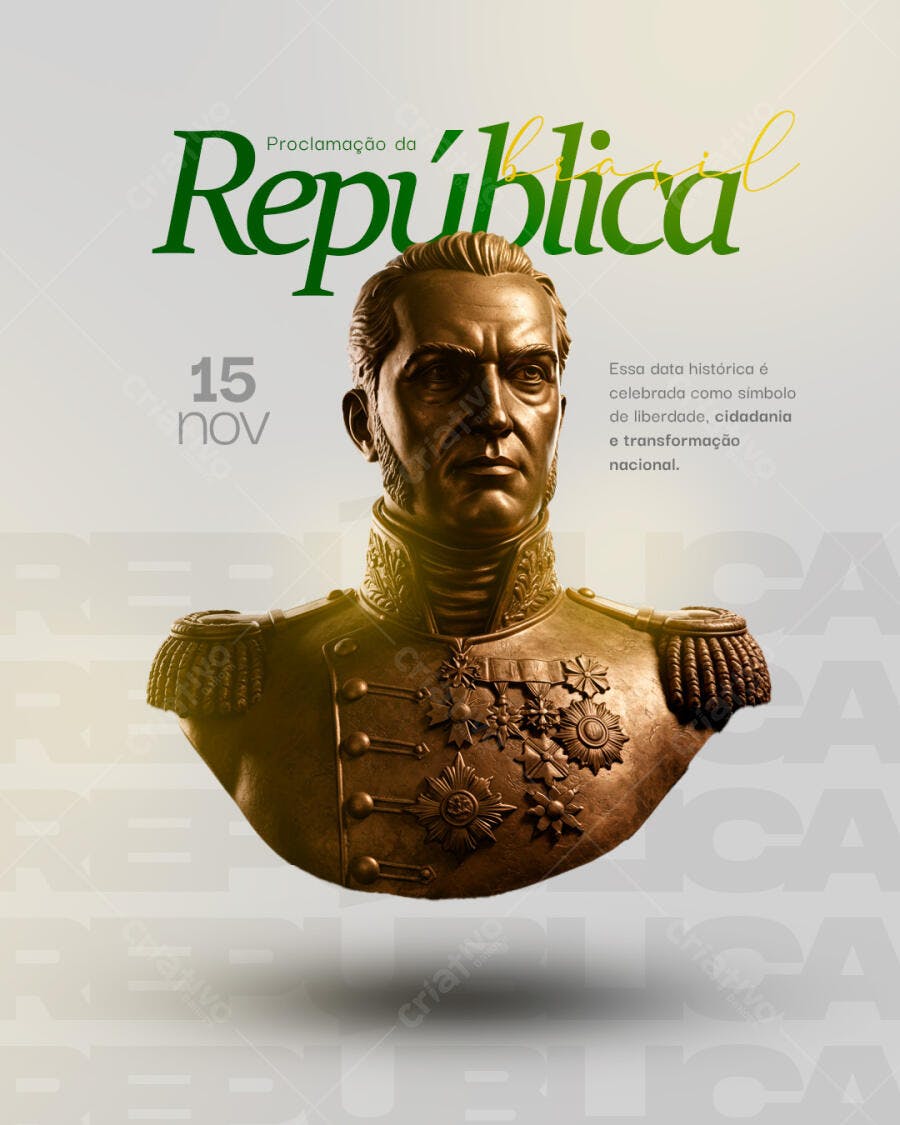 Flyer Proclamação da República PSD Editável
