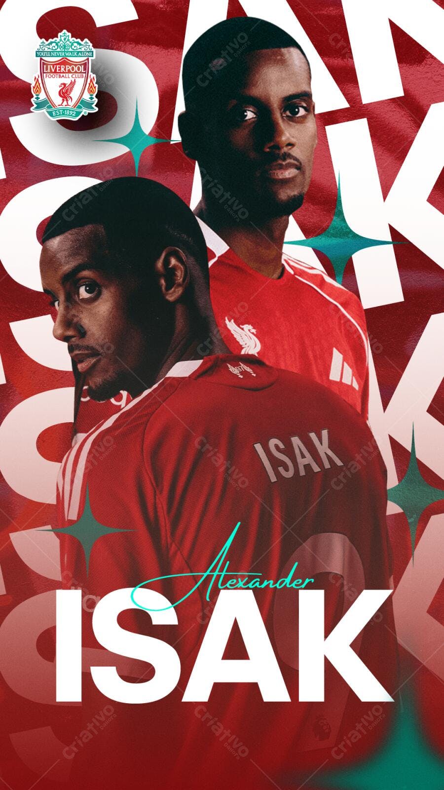 Poster de Futebol com Jogador PSD Editável