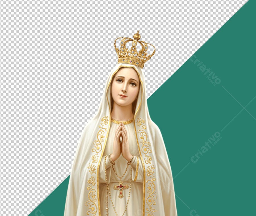 Imagem Nossa Senhora de Fátima PSD Editável