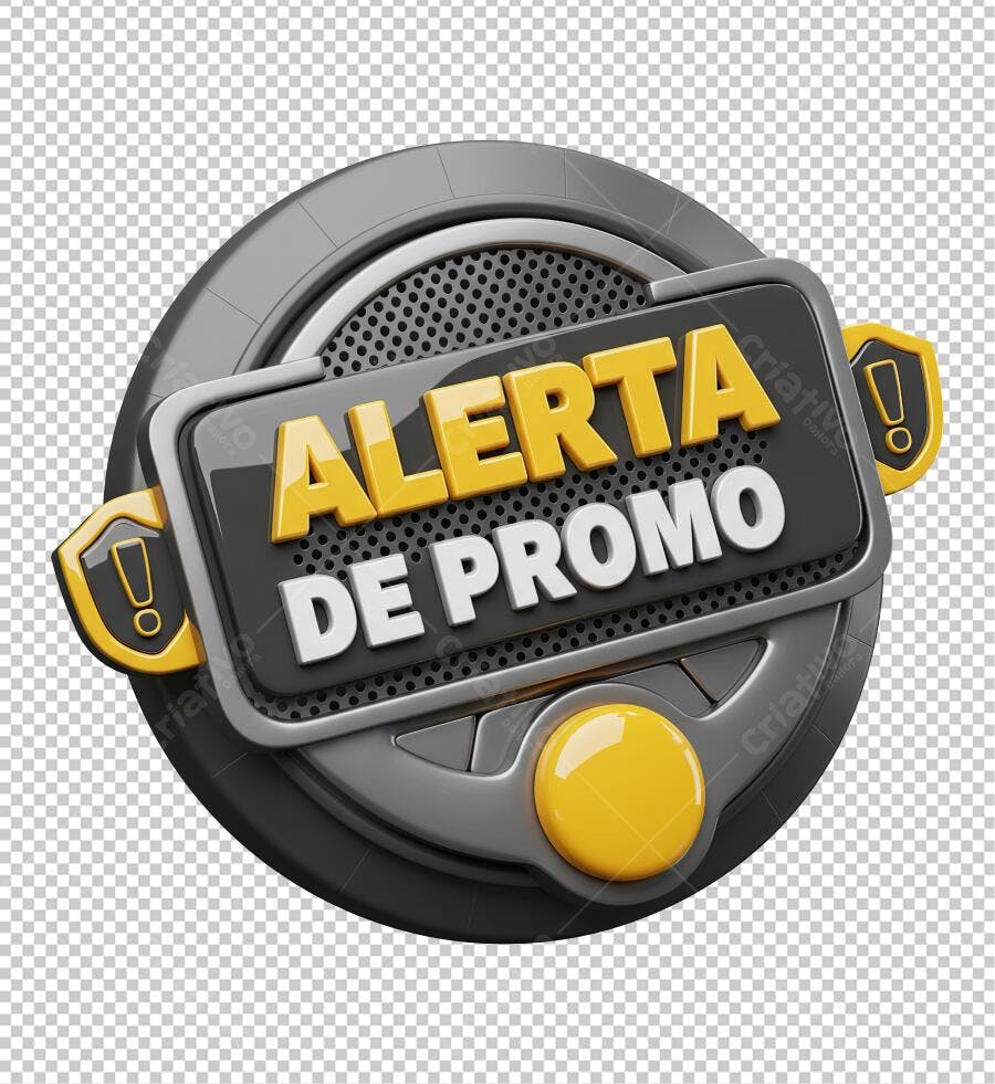 Selo Promoção Alerta PNG com fundo transparente