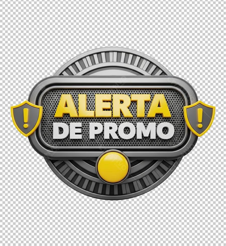 Selo Alerta de Promoção PNG com fundo transparente