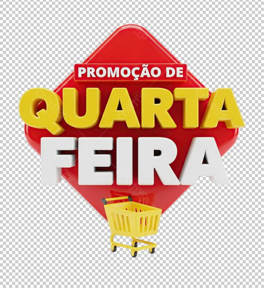 Banner Promoção de Quarta-feira PNG com fundo transparente
