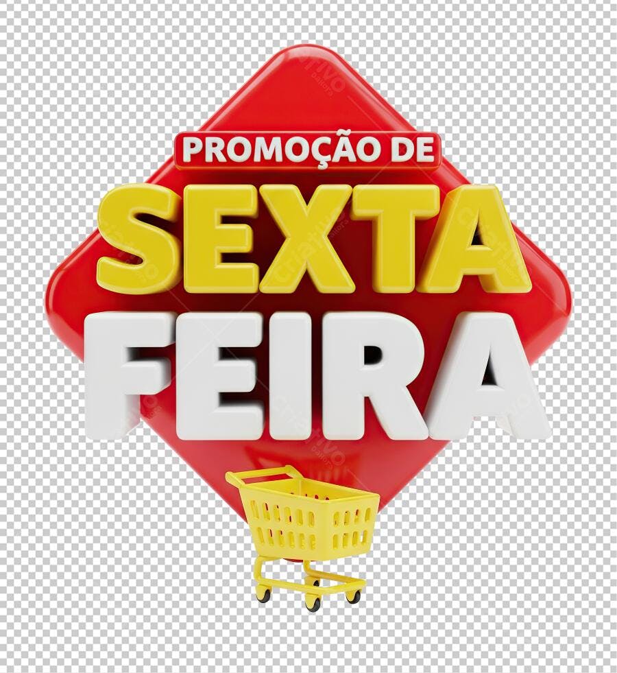 Banner Promoção Sexta-Feira PNG com fundo transparente