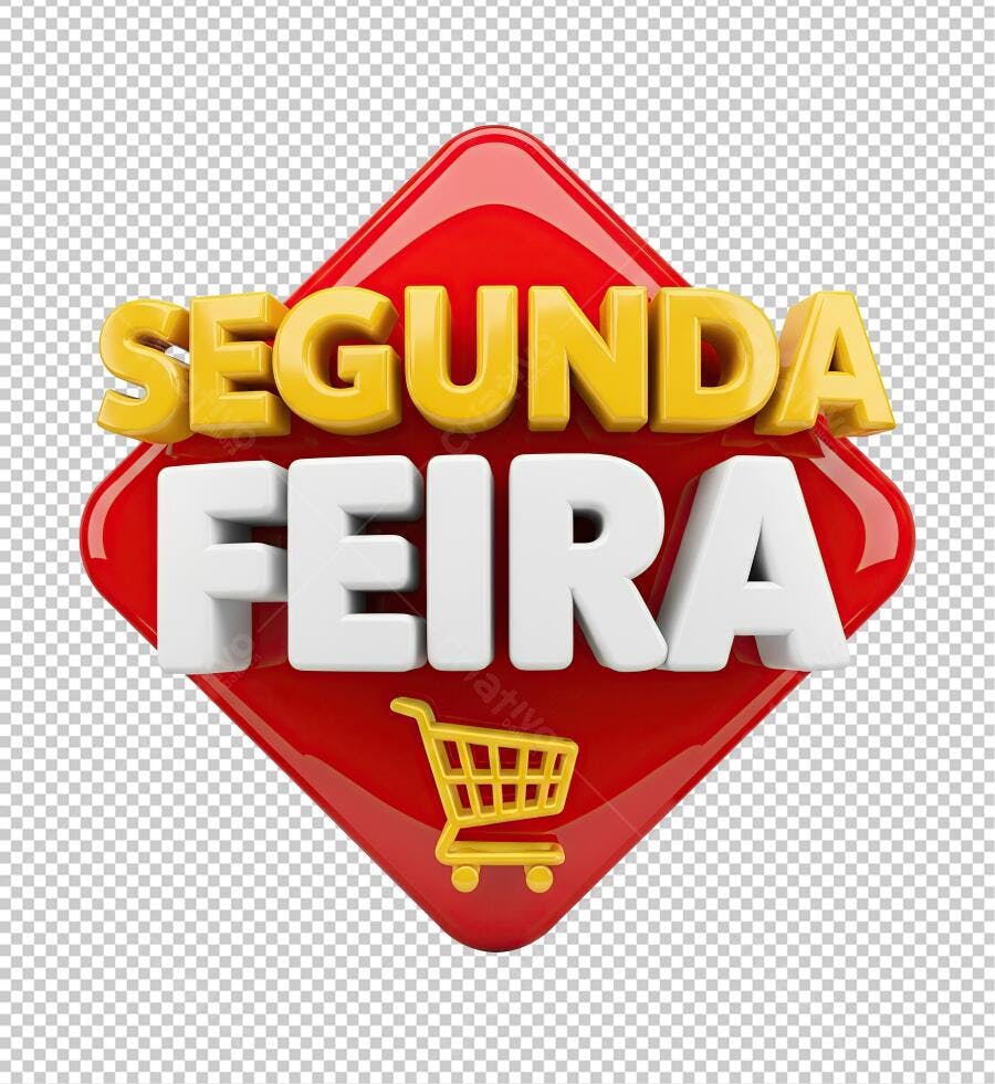 Selo Segunda-feira Promoção PNG com fundo transparente