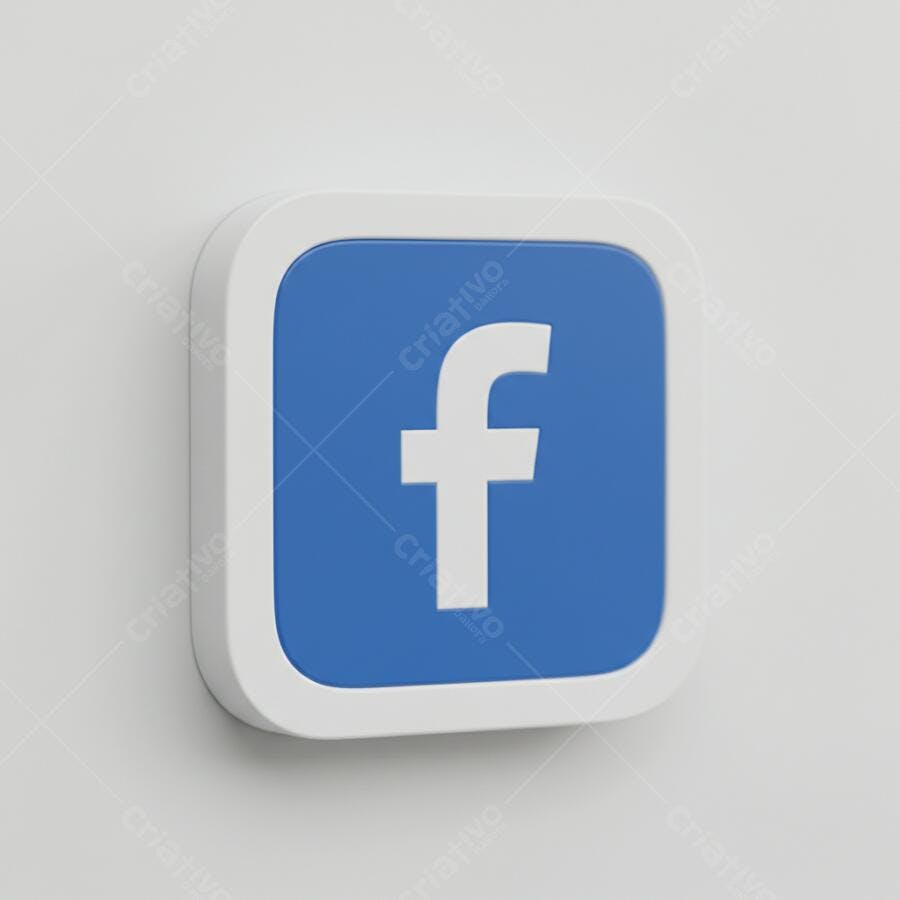 Logotipo Facebook fundo branco