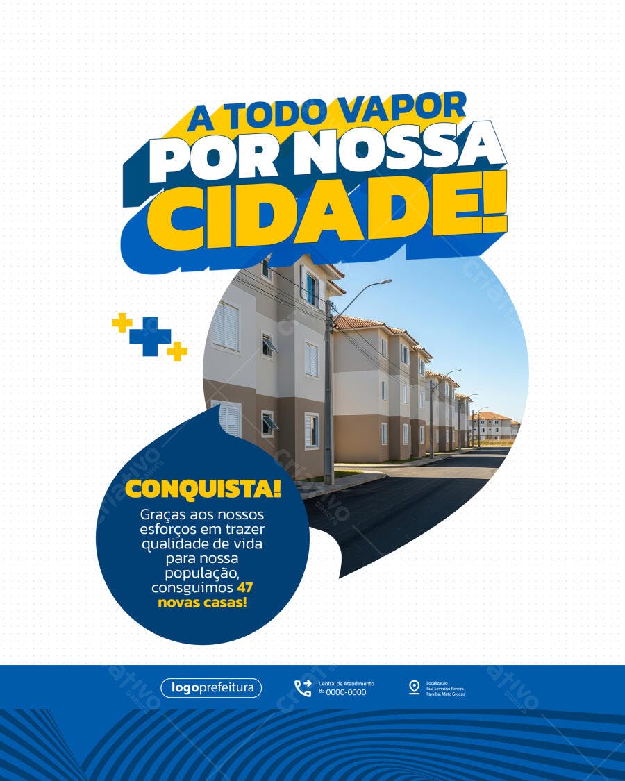 Postagem Governo Municipal PSD Editável