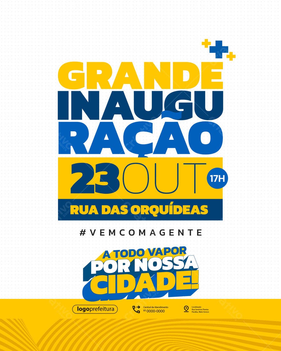 Flyer para Inauguração PSD Editável