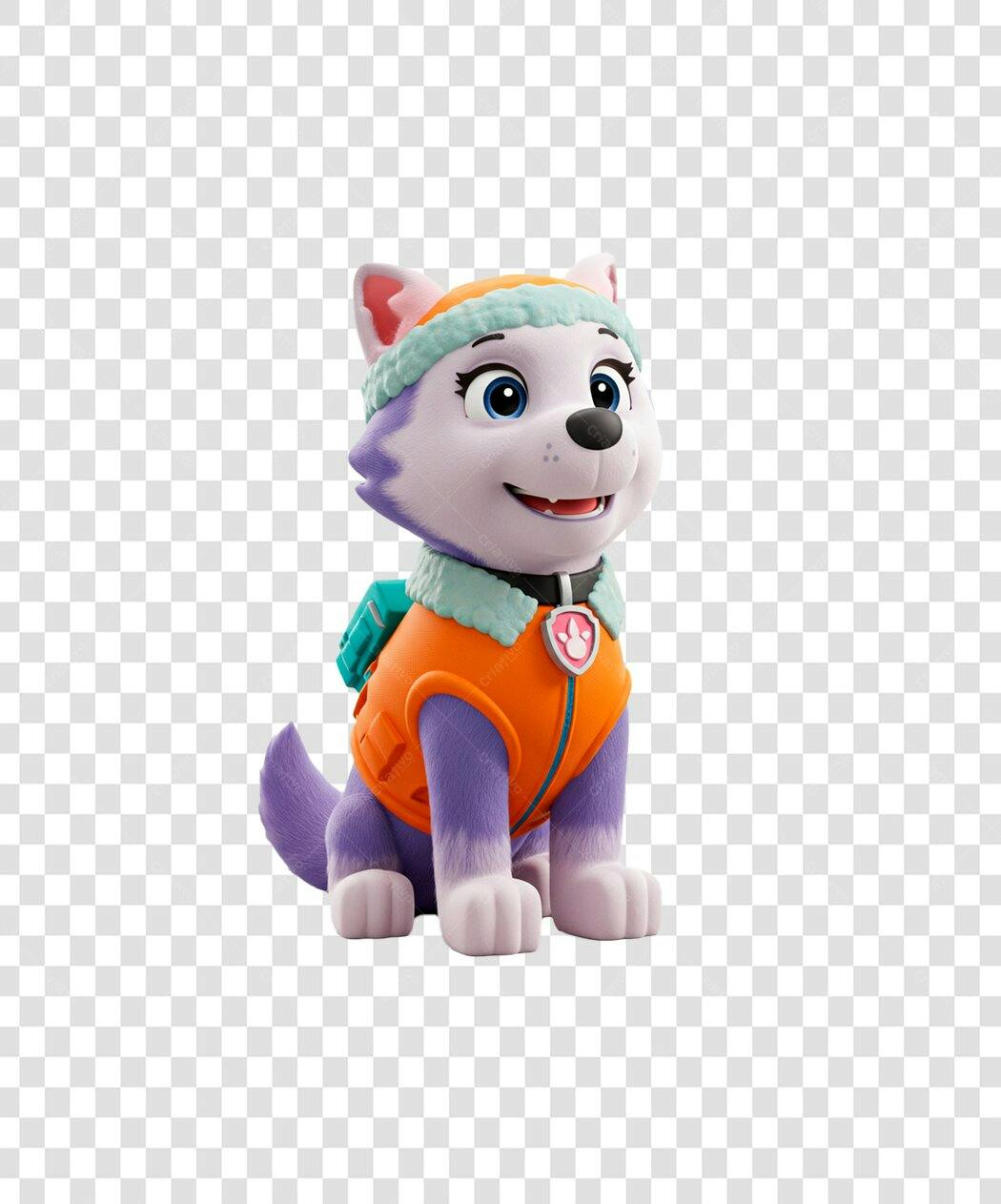 Icone de Cachorra Husky PNG com fundo transparente
