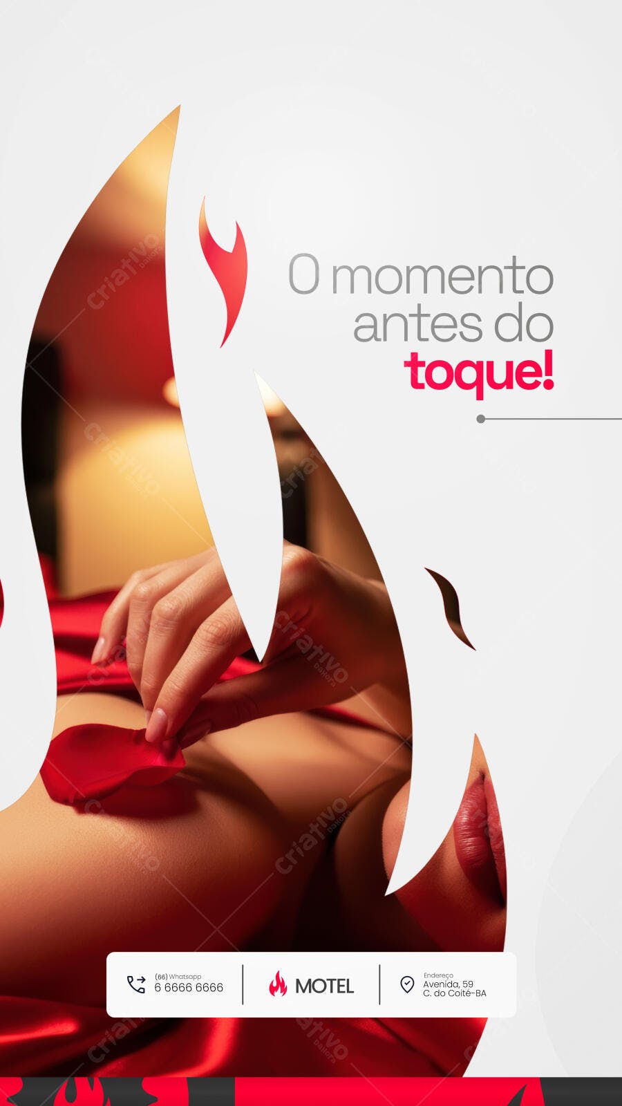 Flyer Motel O Momento Antes do Toque PSD Editável