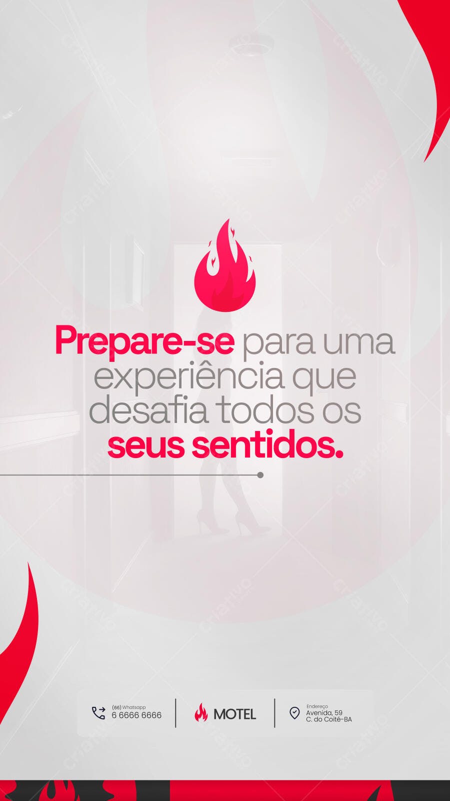 Post Redes Sociais Motel Experiência Sensual Psd Editável