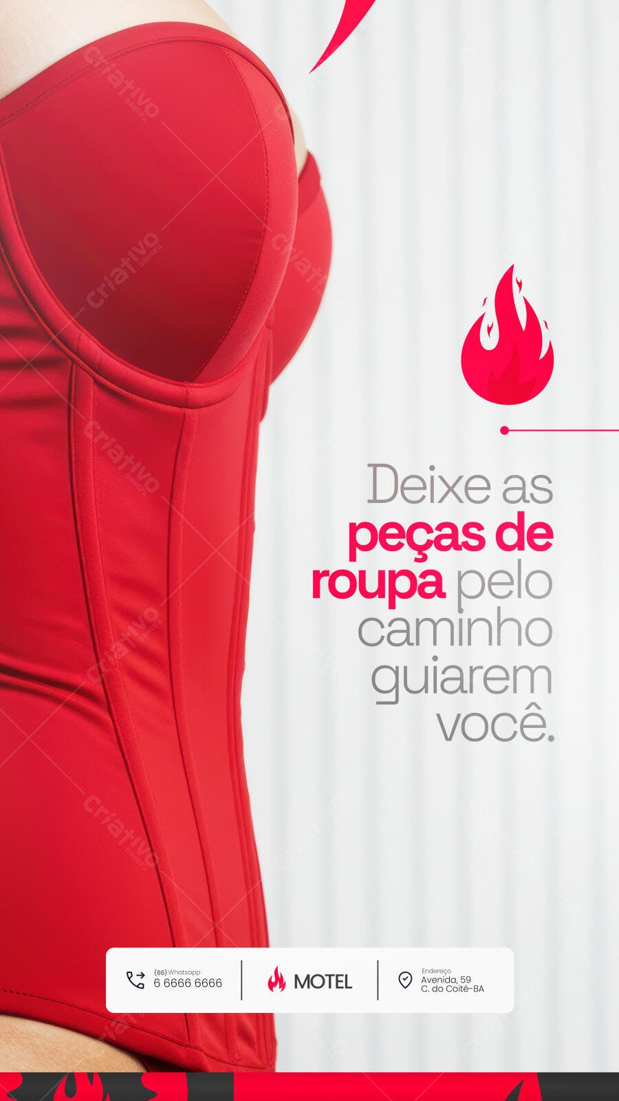 Flyer para Anúncio de Motel Sensual PSD Editável