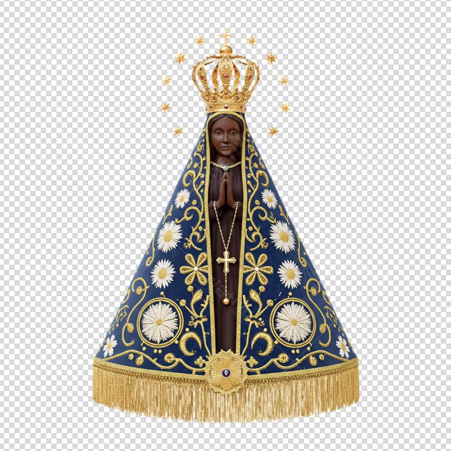 Ilustração Religiosa Psd Nossa Senhora Aparecida PSD Editável