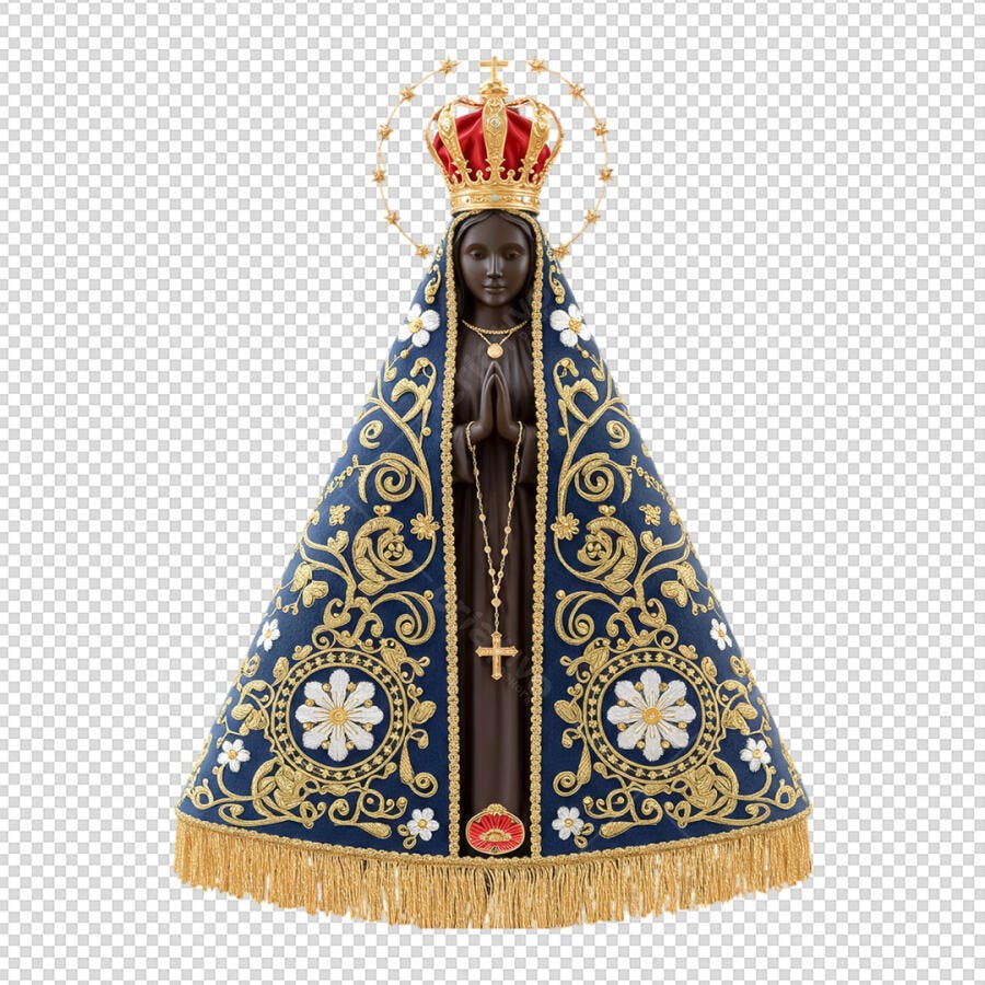 Arte Devocional Nossa Senhora Aparecida para Igreja PSD Editável