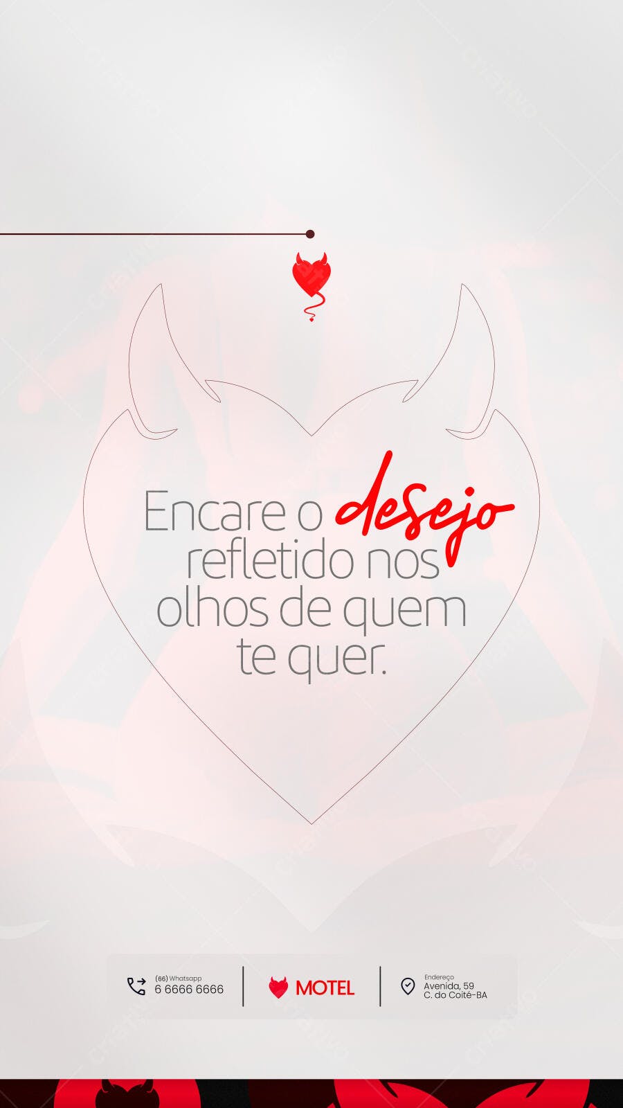Flyer Motel Desejo Íntimo Psd Editável