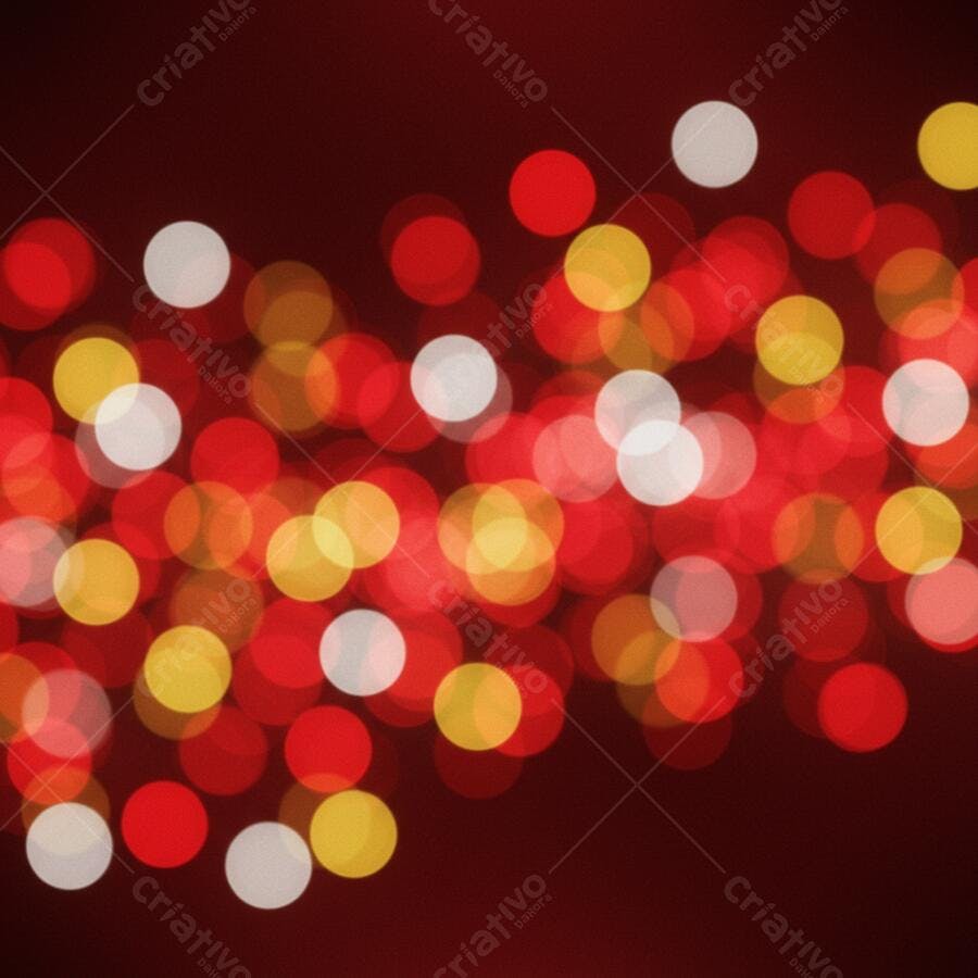 Textura luzes bokeh festivas vermelho e amarelo para fundo