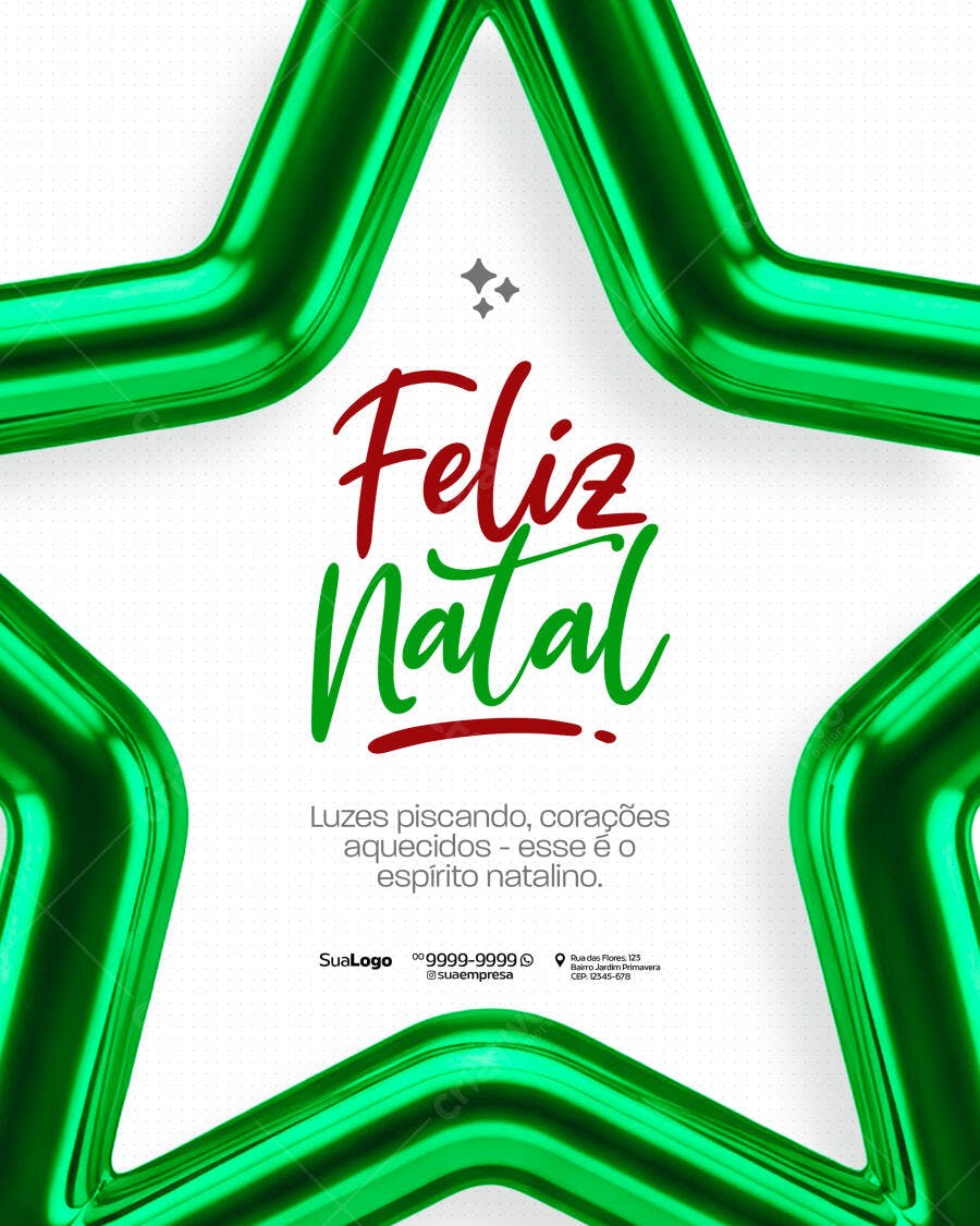 Flyer Feliz Natal PSD Editável