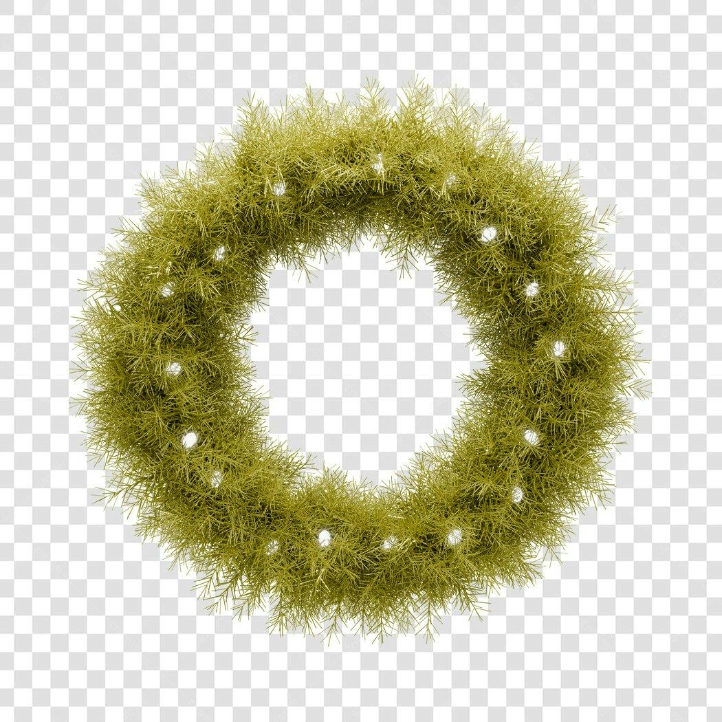 Grinalda de Natal Festiva com Luzes PNG com fundo transparente